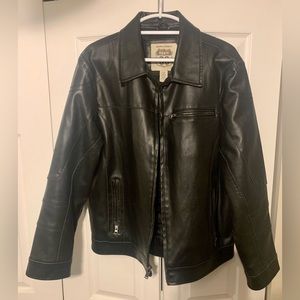 Black Faux Leather Jacket